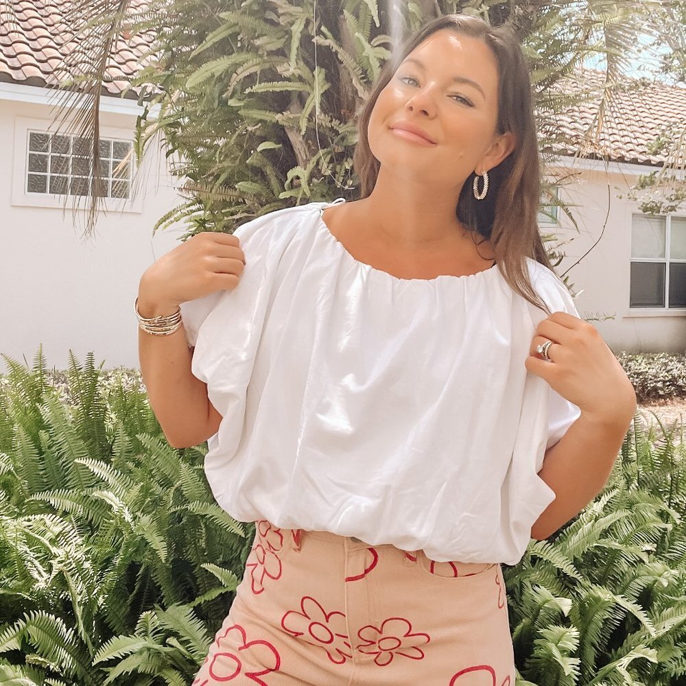 Balloon Hem Top